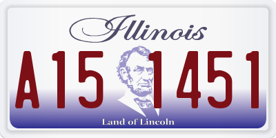 IL license plate A151451