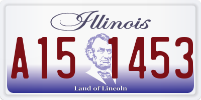 IL license plate A151453