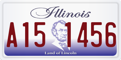 IL license plate A151456