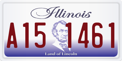 IL license plate A151461