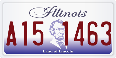 IL license plate A151463