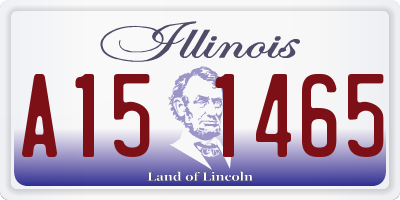 IL license plate A151465