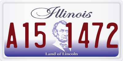 IL license plate A151472