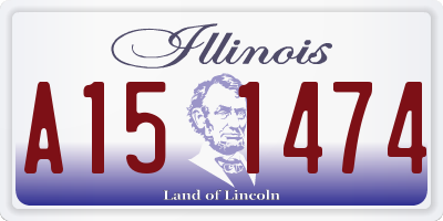IL license plate A151474