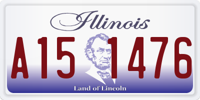 IL license plate A151476