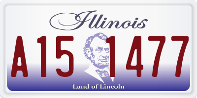 IL license plate A151477