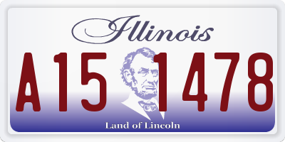 IL license plate A151478