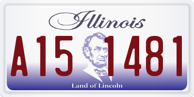 IL license plate A151481