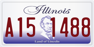 IL license plate A151488