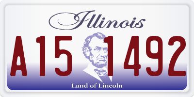 IL license plate A151492