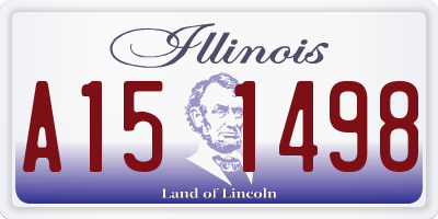 IL license plate A151498