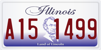 IL license plate A151499
