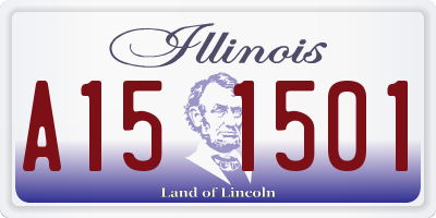 IL license plate A151501