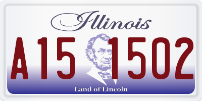 IL license plate A151502