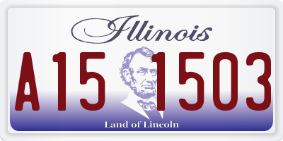 IL license plate A151503
