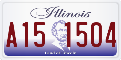 IL license plate A151504