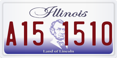 IL license plate A151510