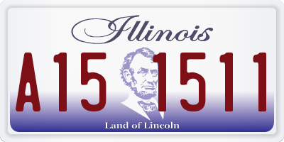 IL license plate A151511
