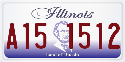 IL license plate A151512