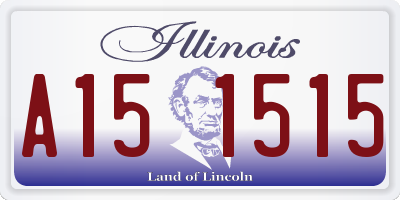 IL license plate A151515