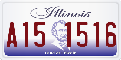 IL license plate A151516