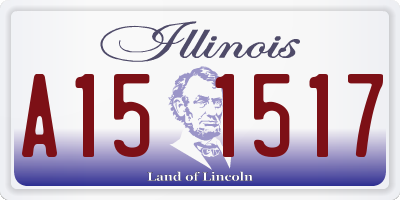 IL license plate A151517
