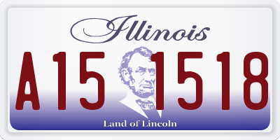 IL license plate A151518