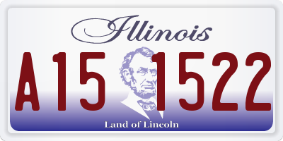 IL license plate A151522