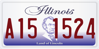IL license plate A151524
