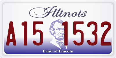 IL license plate A151532