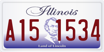 IL license plate A151534