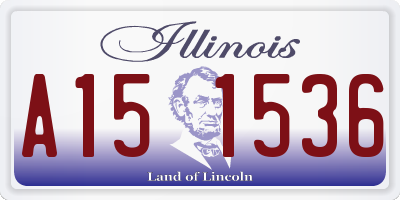 IL license plate A151536
