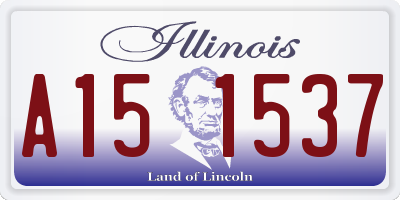 IL license plate A151537