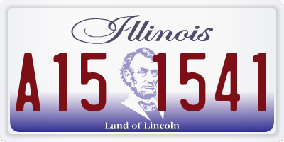 IL license plate A151541
