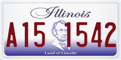 IL license plate A151542
