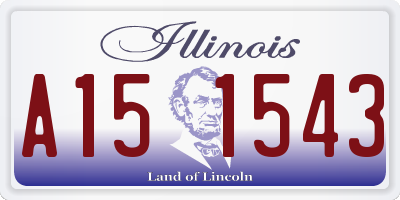 IL license plate A151543
