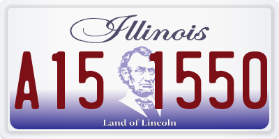 IL license plate A151550