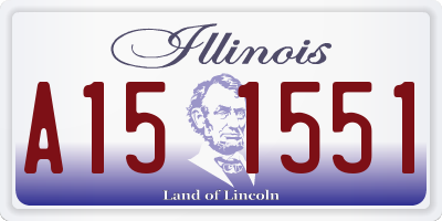 IL license plate A151551