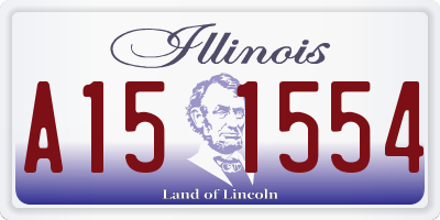 IL license plate A151554