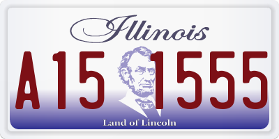 IL license plate A151555