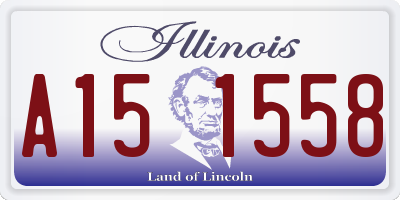 IL license plate A151558