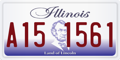 IL license plate A151561
