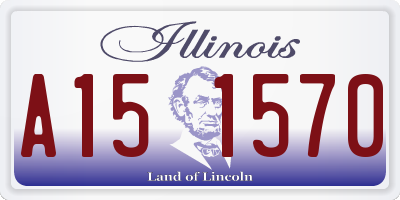 IL license plate A151570