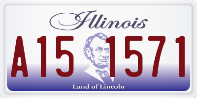 IL license plate A151571