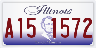 IL license plate A151572