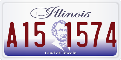 IL license plate A151574