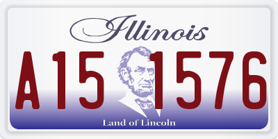 IL license plate A151576