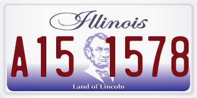 IL license plate A151578