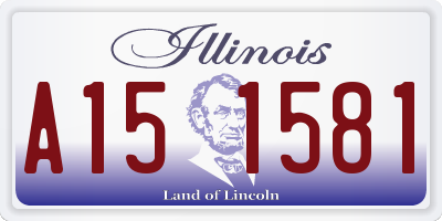 IL license plate A151581