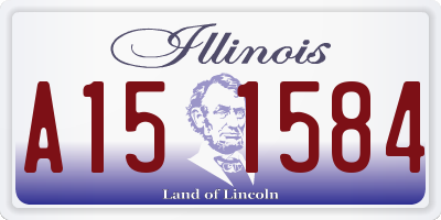 IL license plate A151584